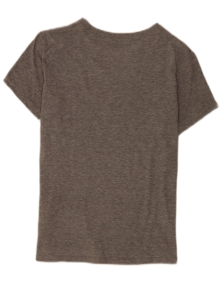 Nike Garçons Athletic Fit Graphic T-Shirt Top 9-10 ans Gris Moyen Moucheté