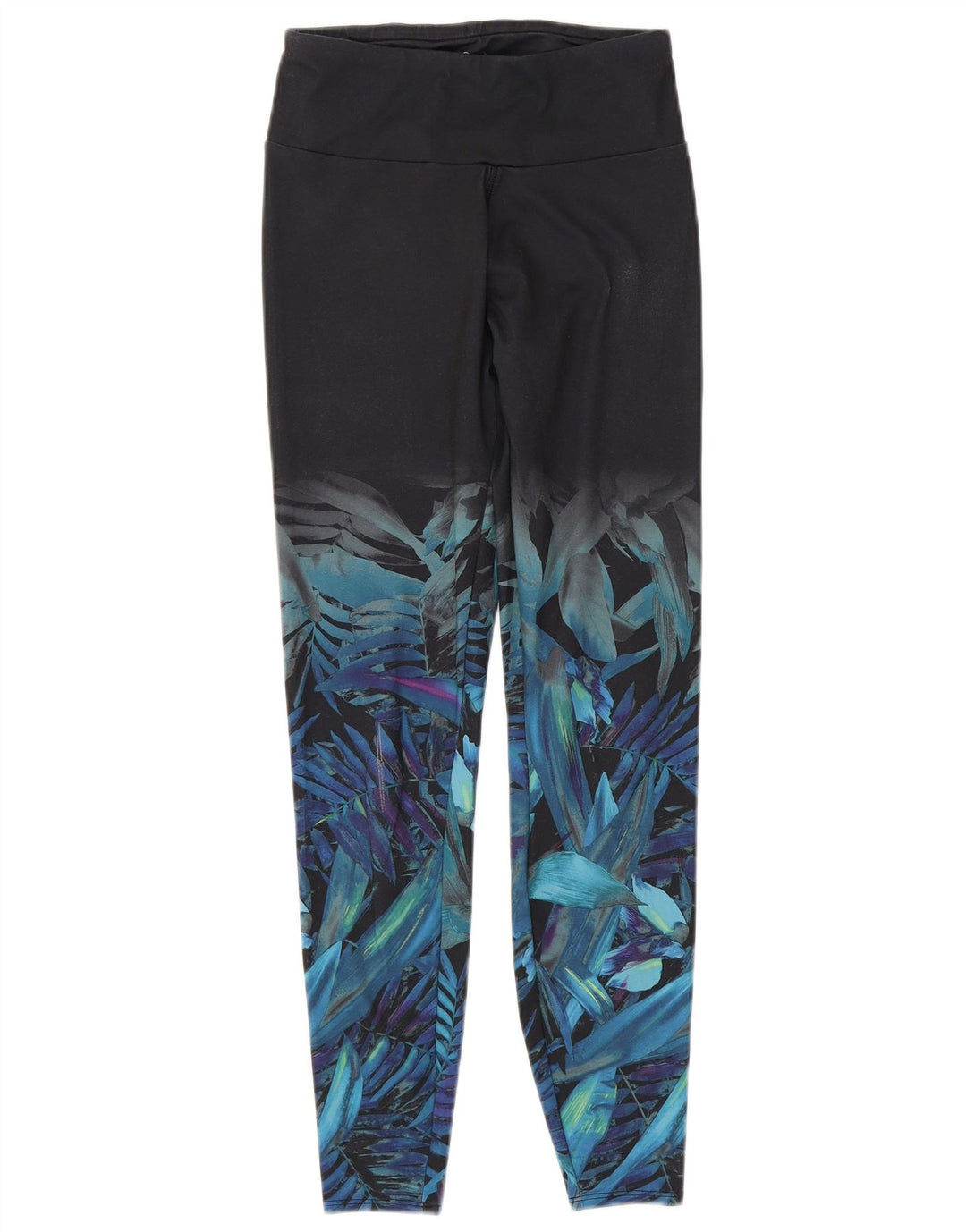 Marks & Spencer Leggings Femme UK 8 Petit Noir Floral Polyester