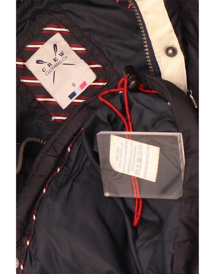 Crew Clothing Gilet rembourré pour femme UK 8 Small Noir Nylon