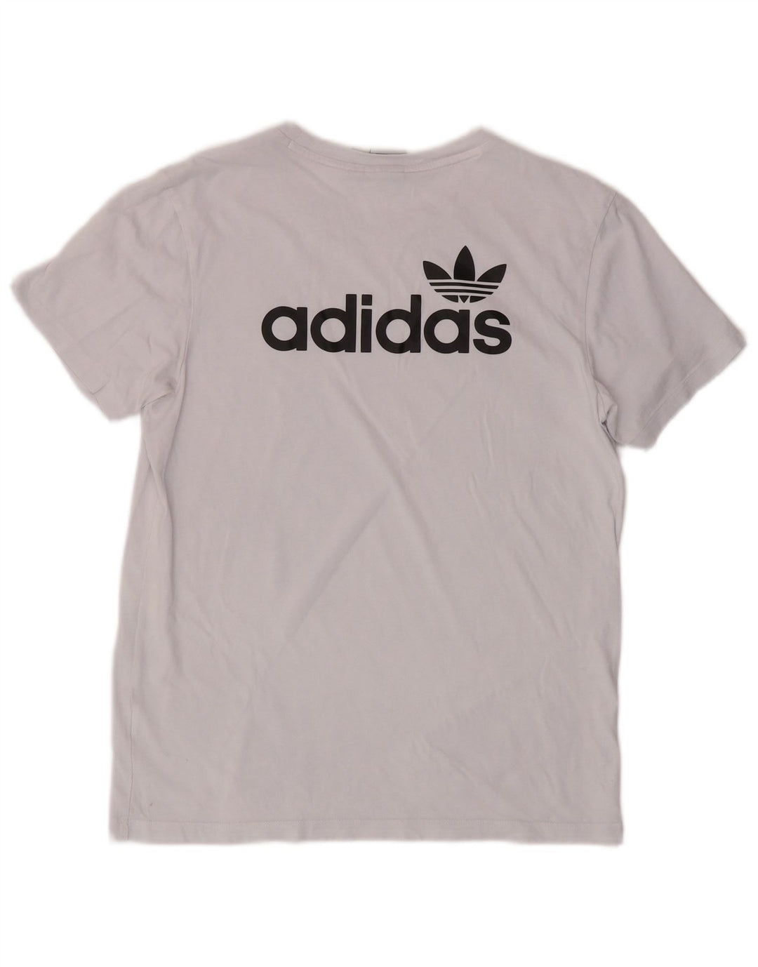ADIDAS T-shirt graphique surdimensionné pour femme UK 6 XS Bleu