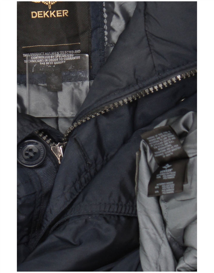 Dekker Veste utilitaire pour homme UK 42 XL Bleu marine Polyamide
