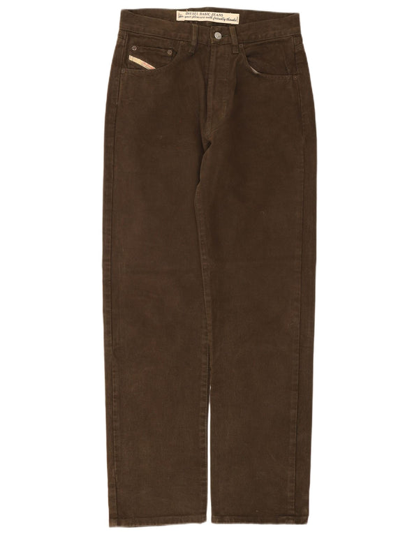Diesel Jean droit W29 L31 Kaki Coton Homme