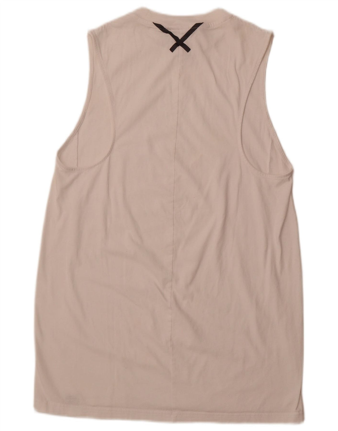 ADIDAS Robe t-shirt sans manches pour femme UK 16 Grand coton blanc