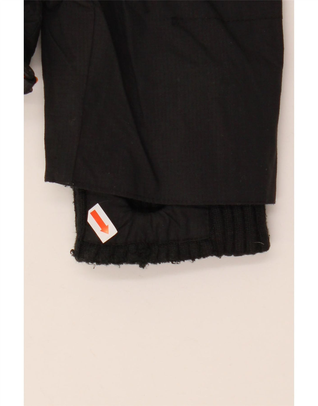 SUPERDRY Veste coupe-vent pour femme UK 16 Large Noir Nylon