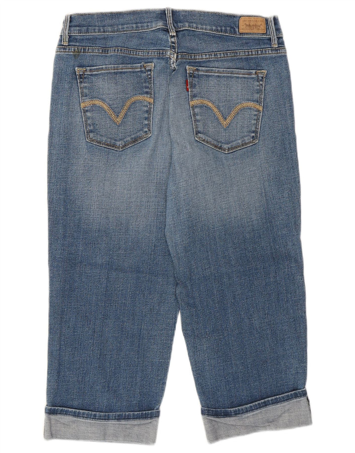 LEVI'S Pantalon Capri Femme US 8 Medium W30 L19 Bleu Coton