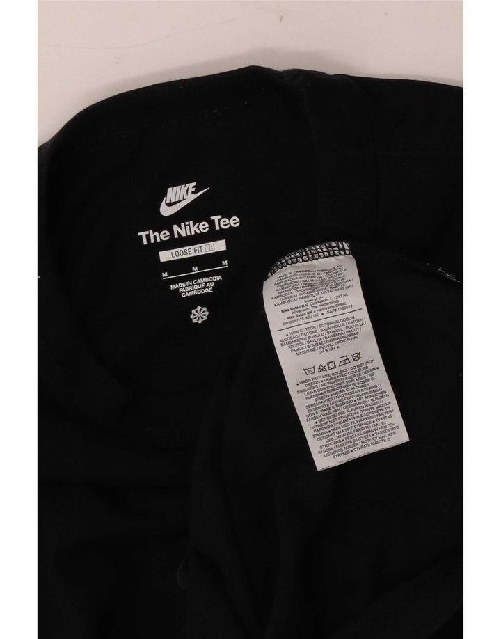 Nike T-shirt coupe ample en coton noir moyen pour homme