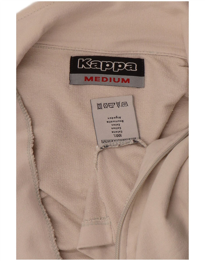 KAPPA Veste de Survêtement Homme Beige Moyen Coton