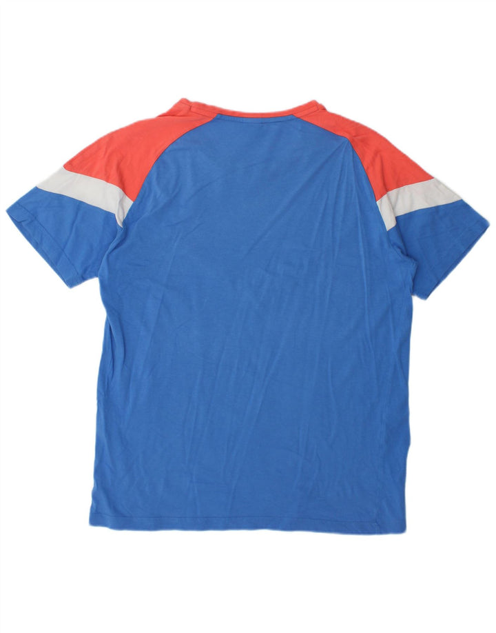 Puma T-Shirt Top Homme Bleu Moyen Colourblock
