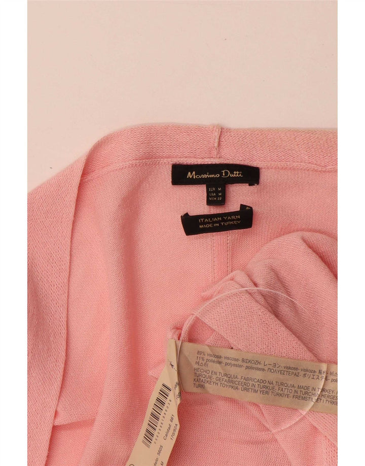 Massimo Dutti Cardigan à manches 3/4 pour femme Rose moyen UK 14
