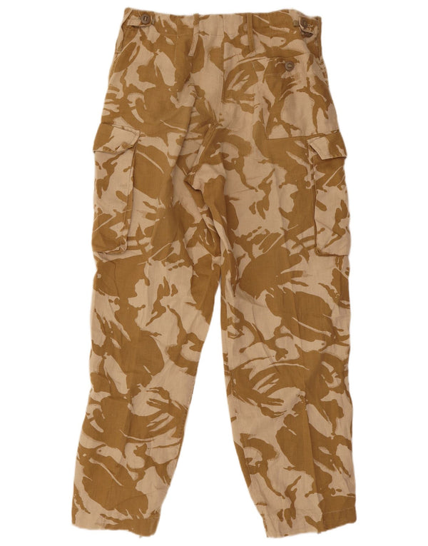 vintage Mens Joggers Cargo Pantalon W30 L29 Beige Camouflage