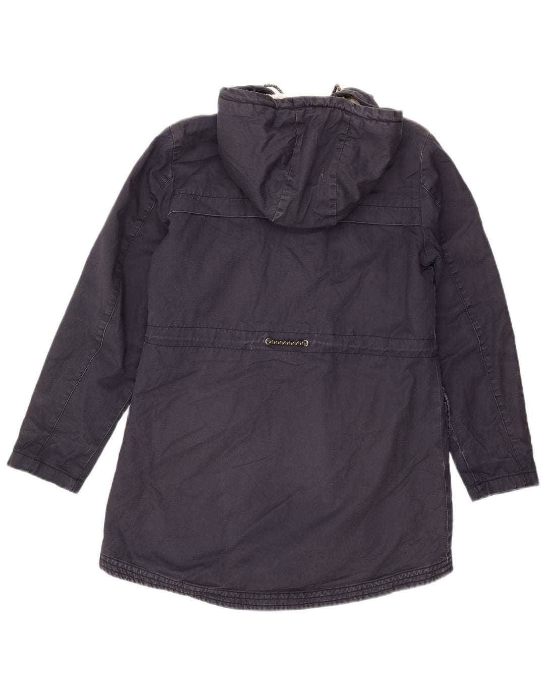 Parka à capuche White Stuff pour femme UK 8 Small Bleu marine en coton