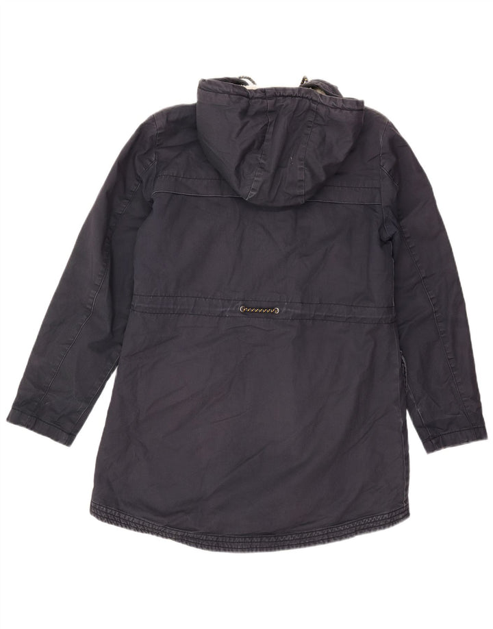 Parka à capuche White Stuff pour femme UK 8 Small Bleu marine en coton