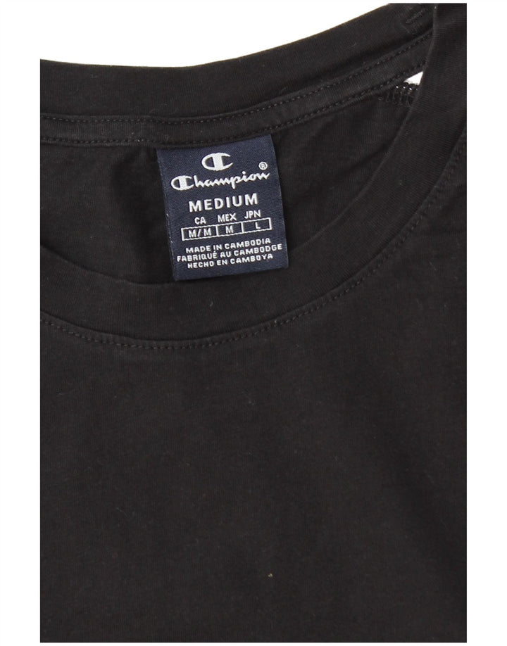 Champion T-Shirt Graphique Homme Noir Moyen Colourblock