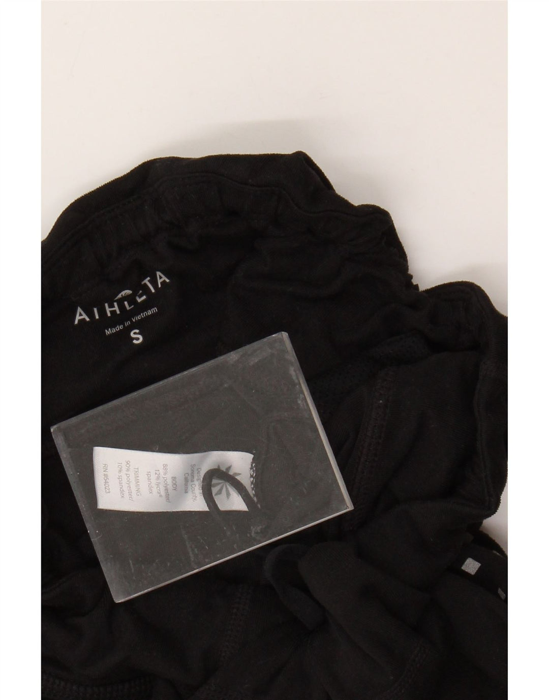 ATHLETA Leggings Femme UK 10 Petit Noir Géométrique Polyester