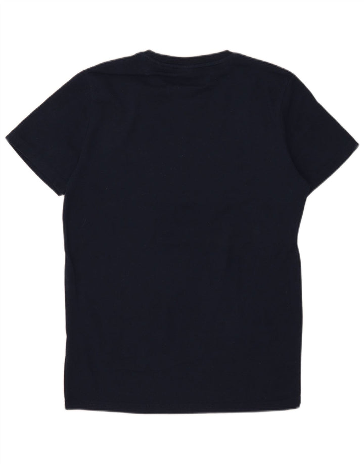 Superdry Homme Graphic T-Shirt Top Large Bleu Marine Coton