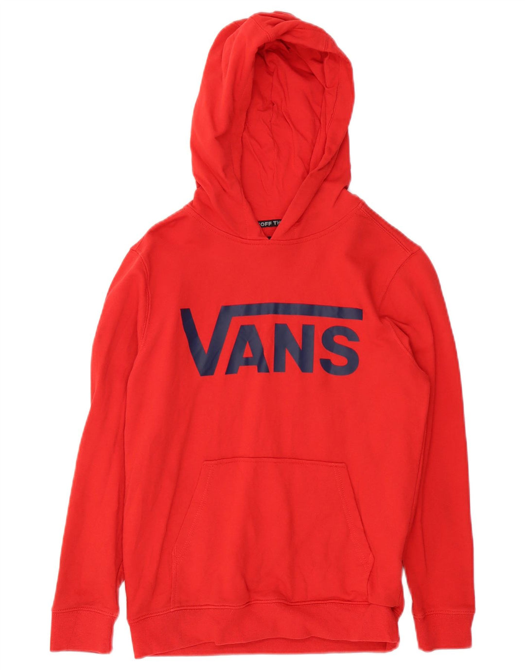 Vans Pull à capuche graphique pour garçon 10-11 ans Rouge moyen Coton