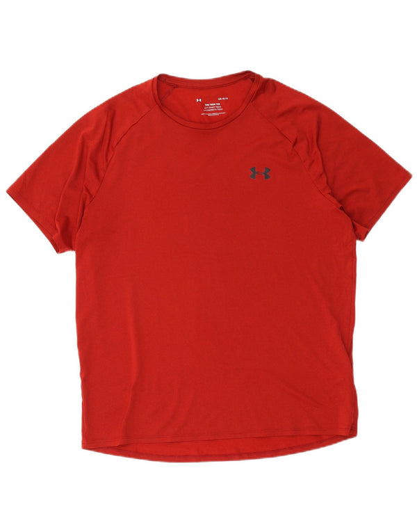 Under Armour T-Shirt Homme Haut Large Rouge Polyester