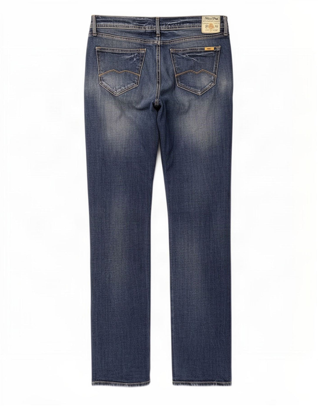 Meltin' Pot Jean Droit Femme W34 L34 Bleu Coton