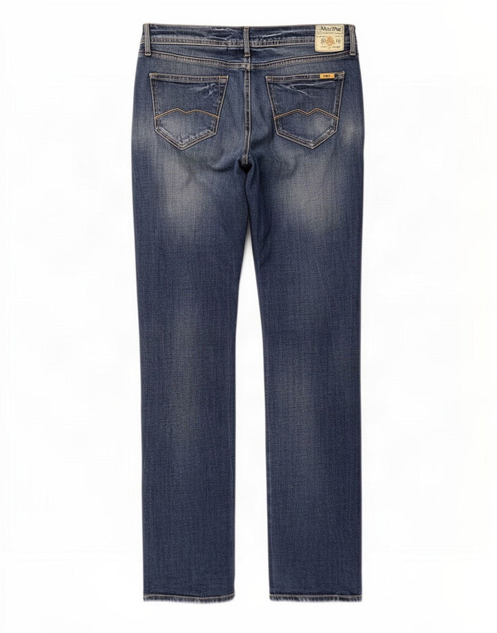 Meltin' Pot Jean Droit Femme W34 L34 Bleu Coton