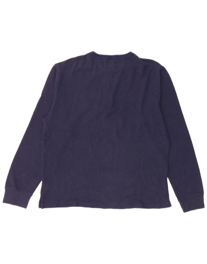 POLO RALPH LAUREN Haut Garçon Manches Longues 15-16 ans XL Bleu Marine Coton