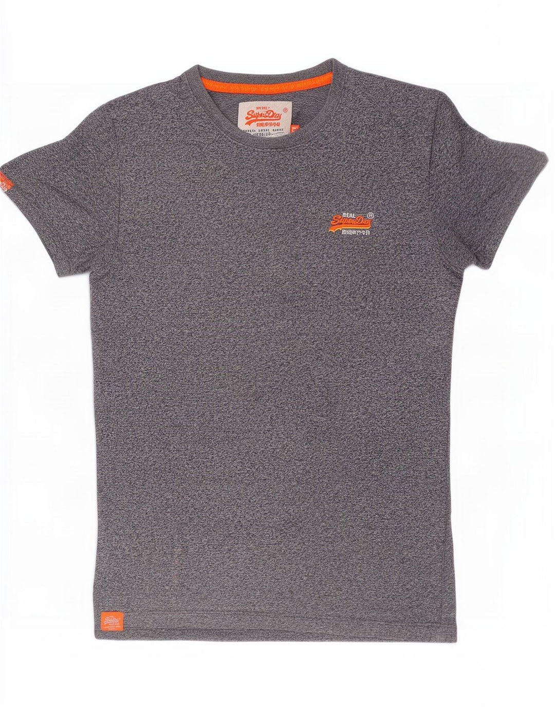 Superdry T-Shirt Top Petit Gris Moucheté Coton Homme