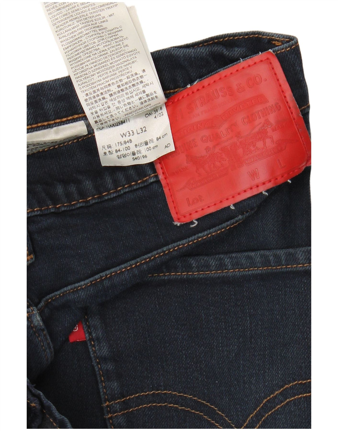LEVI'S Jean Skinny Banana Homme W33 L32 Bleu Marine Coton