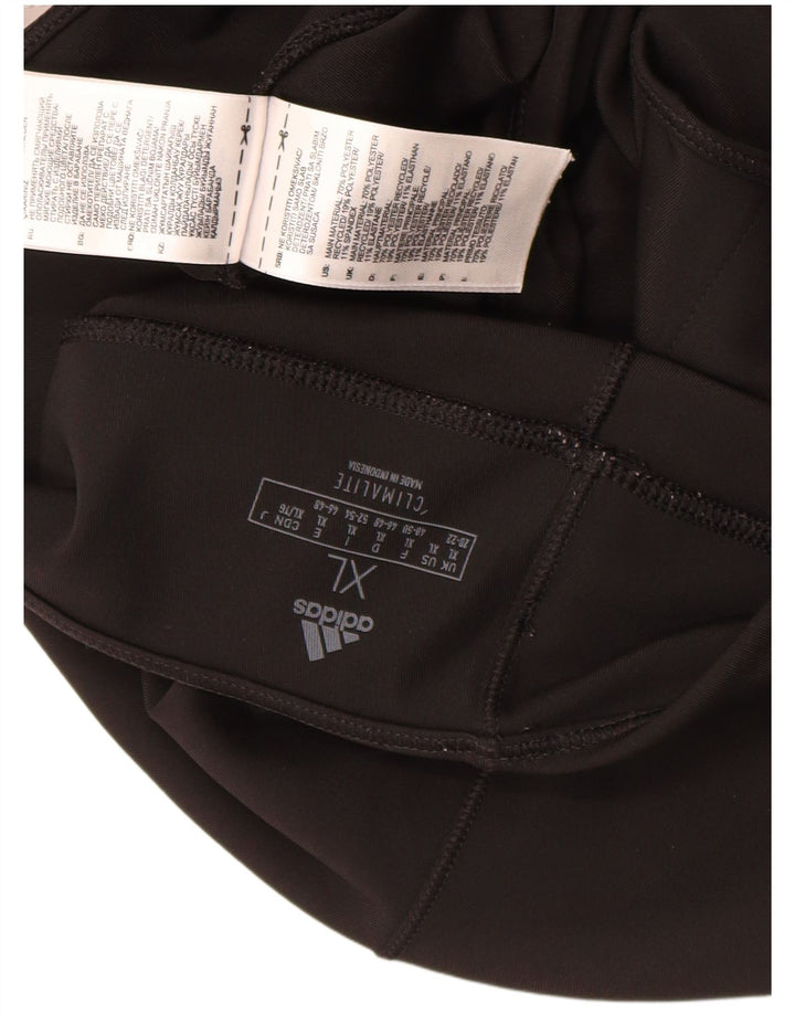 Adidas Climalite Capri Leggings UK 18 XL Noir Polyester