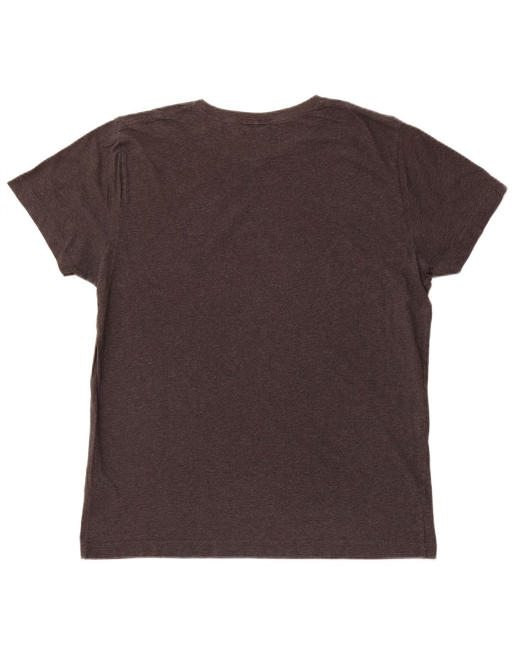 GANT Homme Regular T-Shirt Top Large Gris Coton
