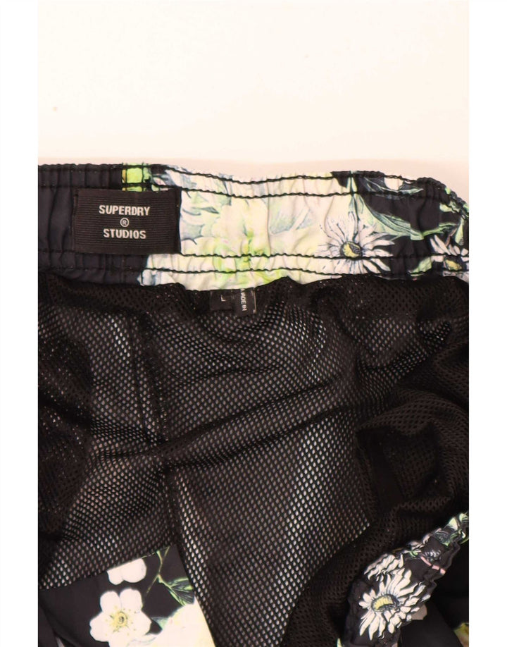 Superdry Short de Bain Graphique Homme Large Bleu Marine Floral Polyester