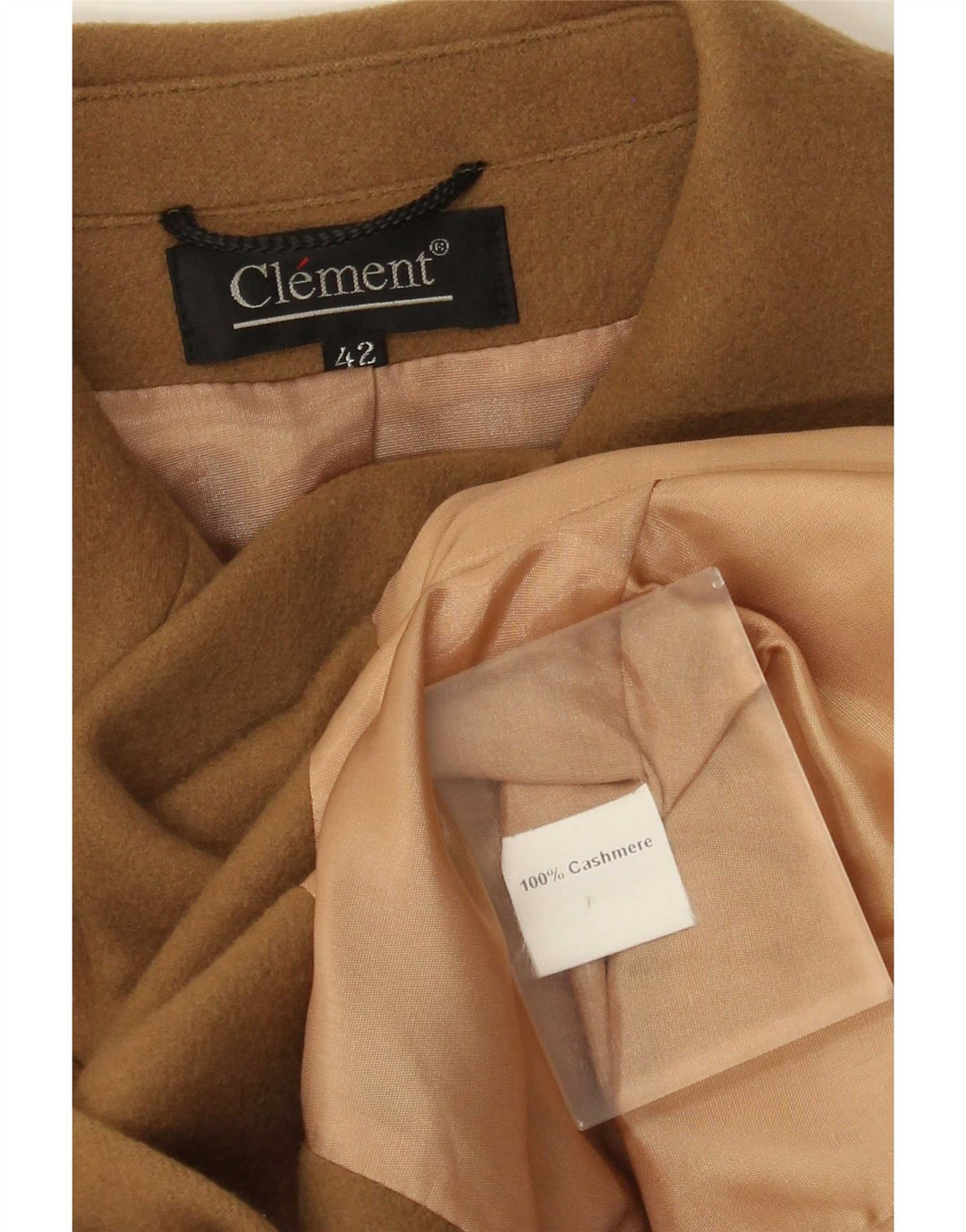 Clement Veste Blazer 3 Boutons Femme IT 42 Cachemire Beige Moyen