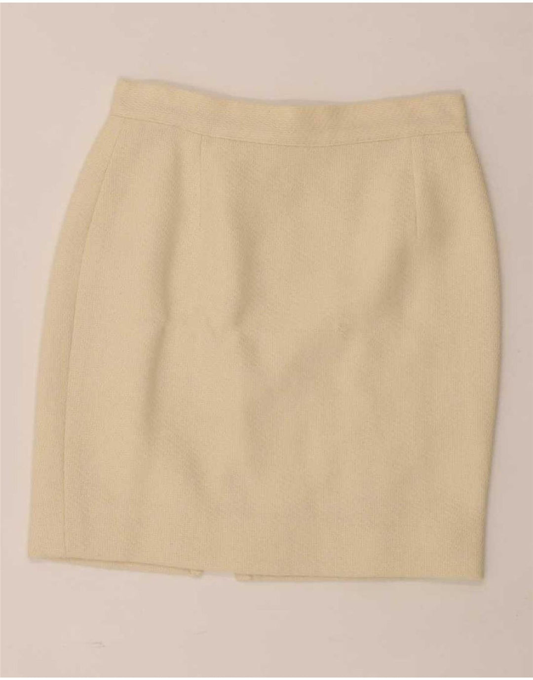 Andrea's Ensemble jupe 2 pièces 5 boutons pour femme IT 46 Large W28 laine beige