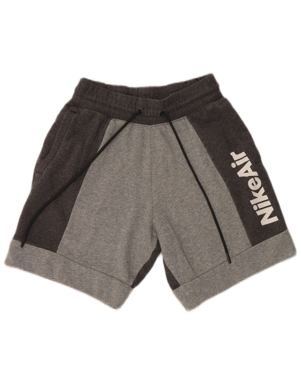Short de sport graphique Nike XS en coton moucheté gris