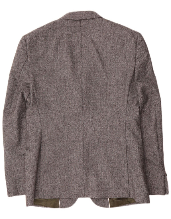 French Connection Veste Blazer 2 Boutons Homme UK 38 Gris Moyen Moucheté