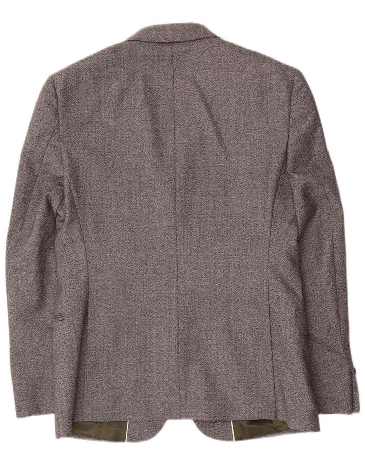 French Connection Veste Blazer 2 Boutons Homme UK 38 Gris Moyen Moucheté