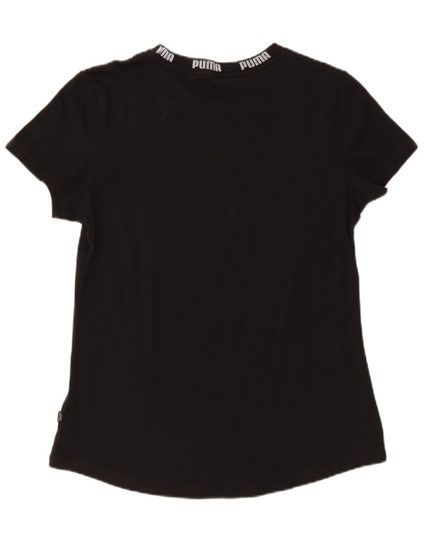PUMA T-shirt graphique pour femme UK 14 Noir moyen