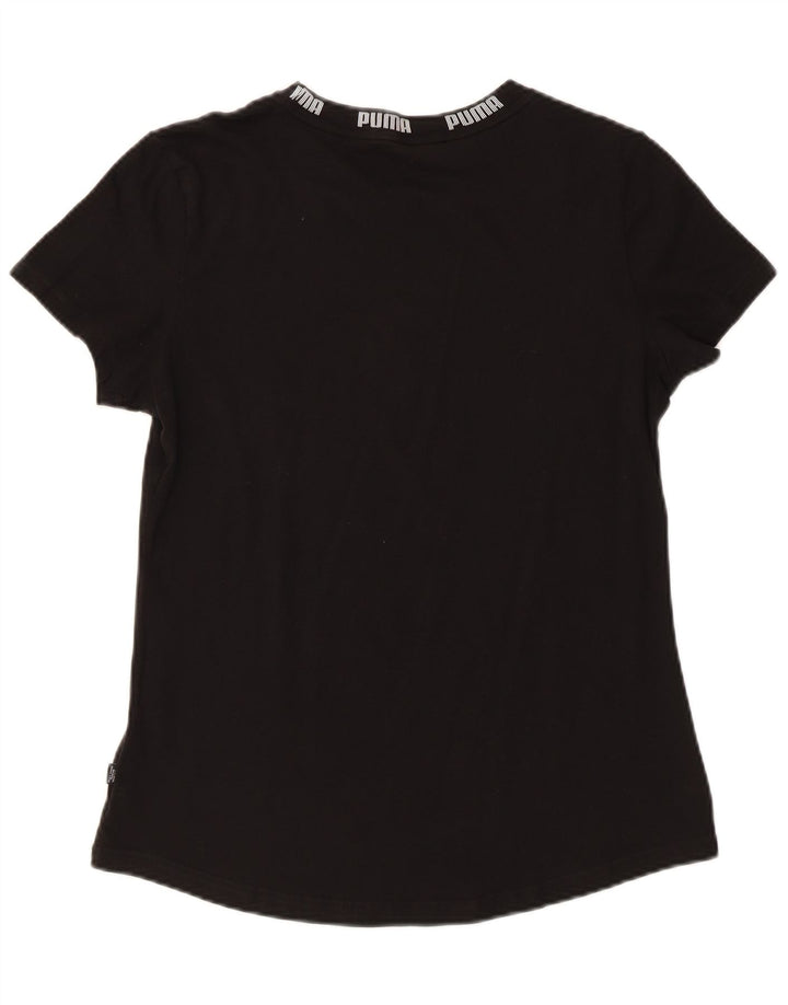PUMA T-shirt graphique pour femme UK 14 Noir moyen