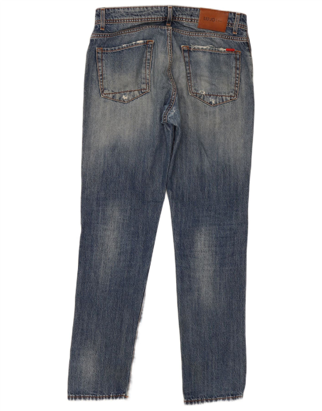 Liu Jo Jean slim régulier en détresse pour homme W34 L32 Bleu Coton