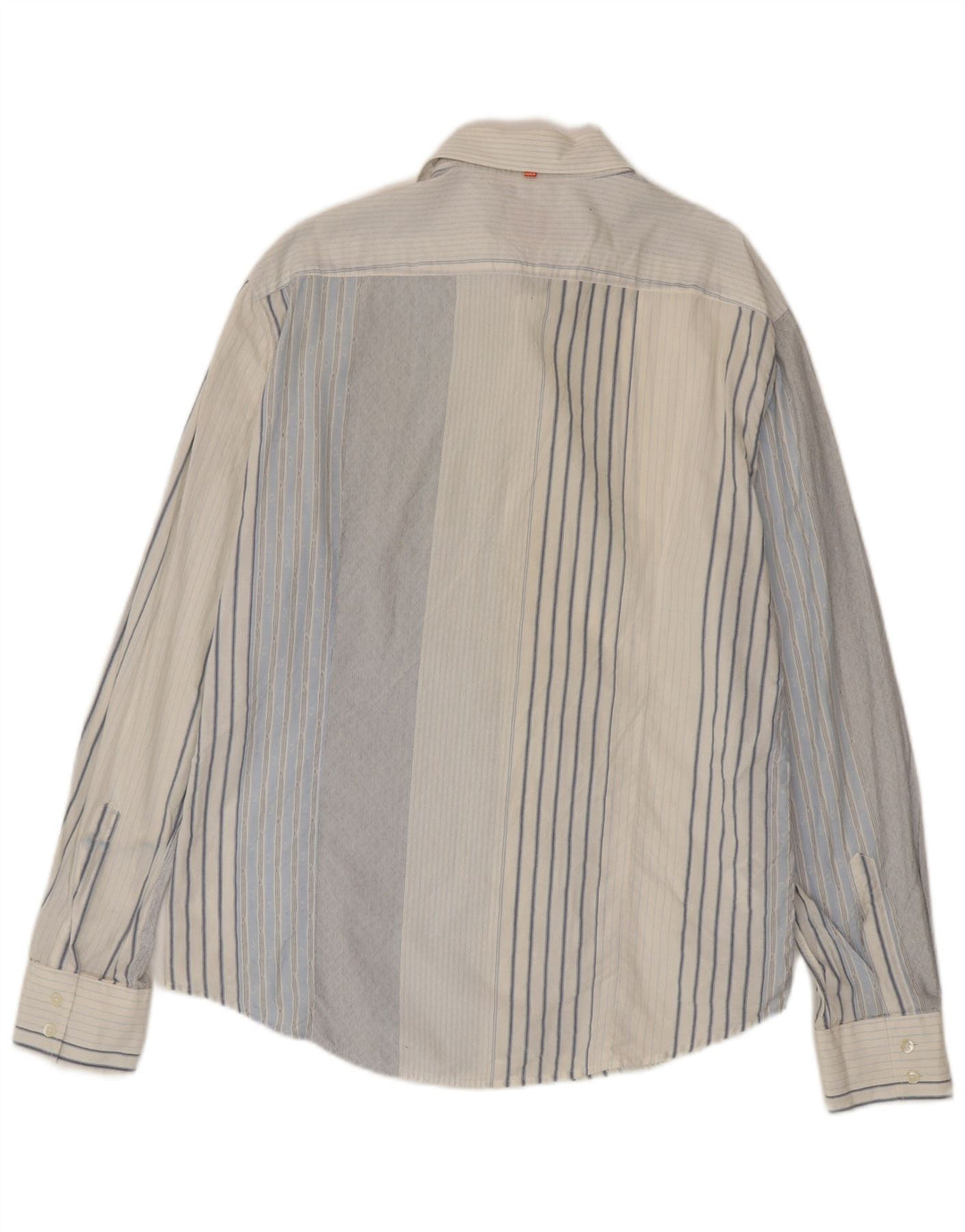 Hugo Boss Chemise XL Bleu Rayé Coton Homme
