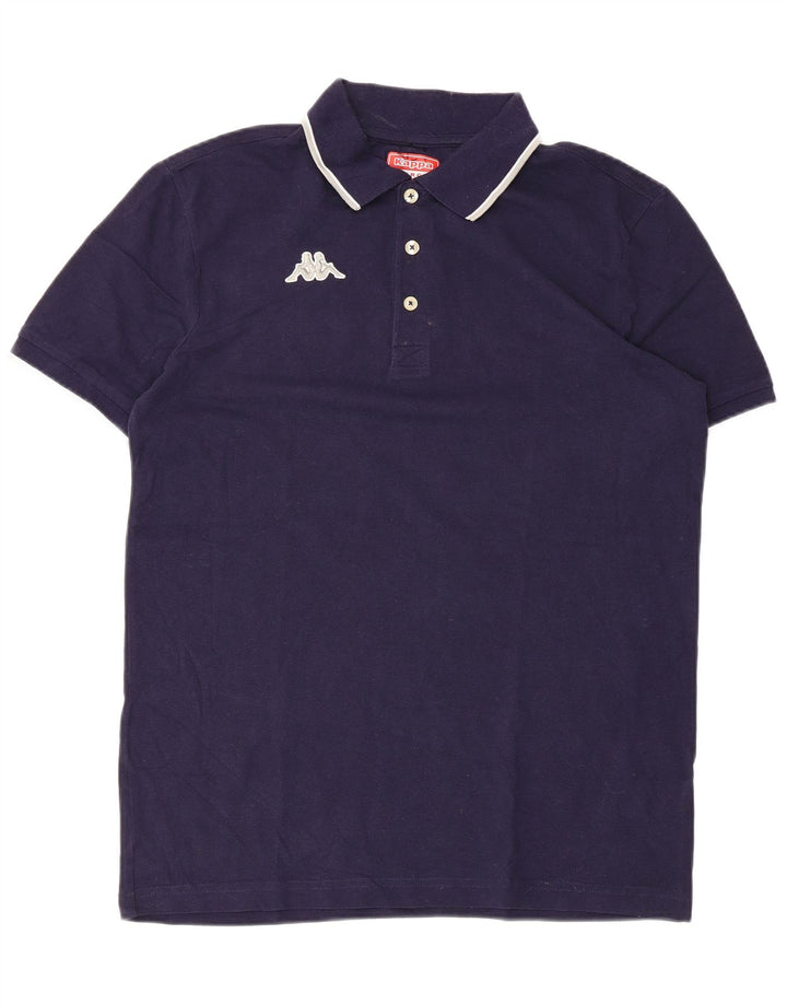 KAPPA Polo Homme Large Bleu Marine Coton
