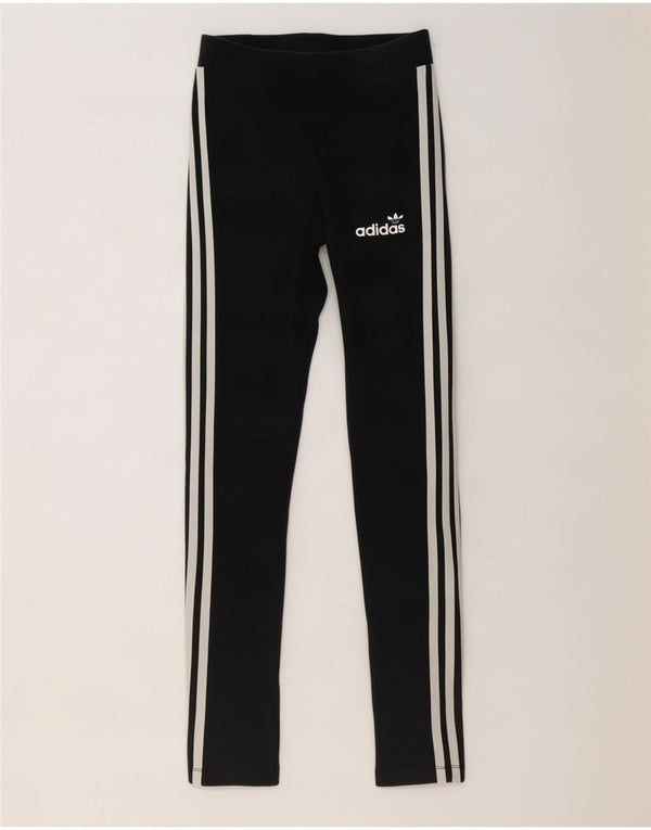 Adidas Leggings Femme UK 8 Petit Coton Noir