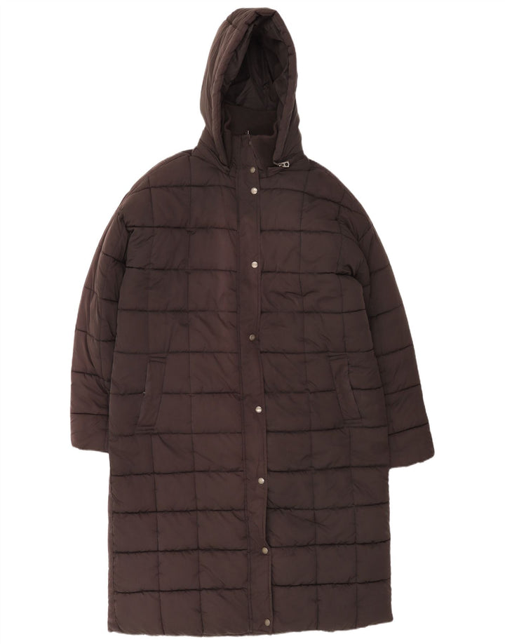 Fat Face Manteau rembourré à capuche pour femme UK 18 XL Noir Polyester