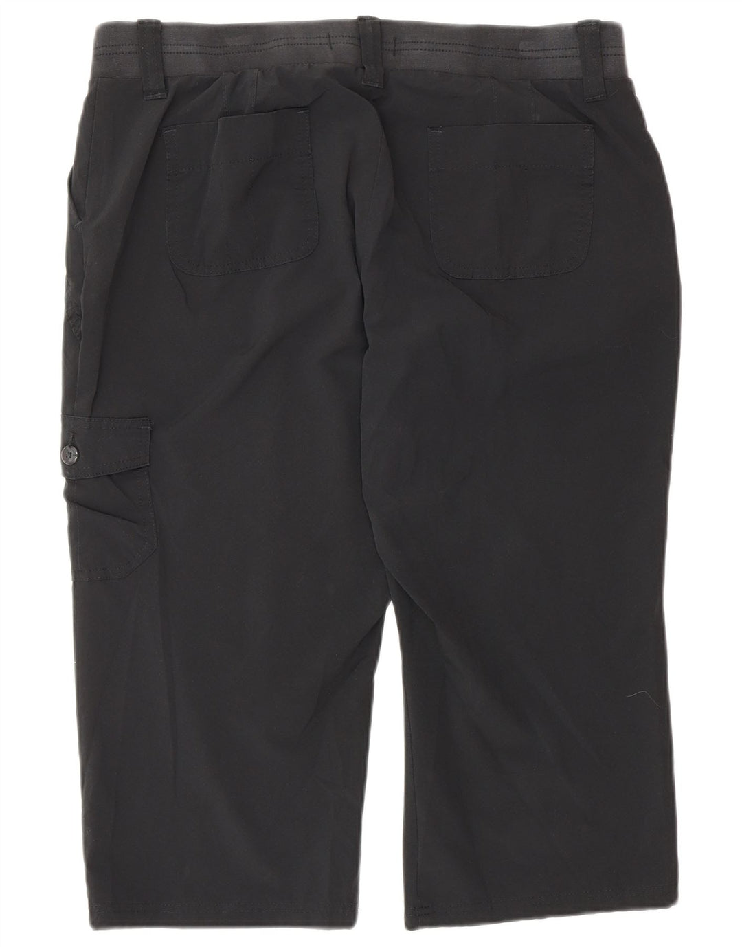 Lee Raiders Cargo Capri Pantalon US 16 2XL W34 L20 Noir Polyester