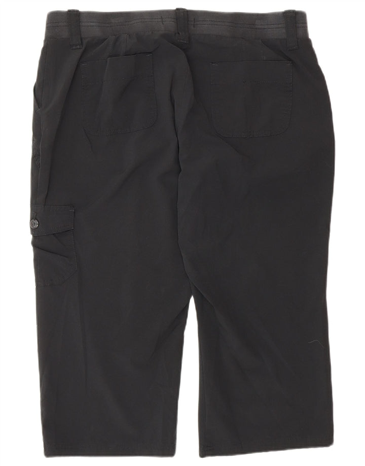 Lee Raiders Cargo Capri Pantalon US 16 2XL W34 L20 Noir Polyester