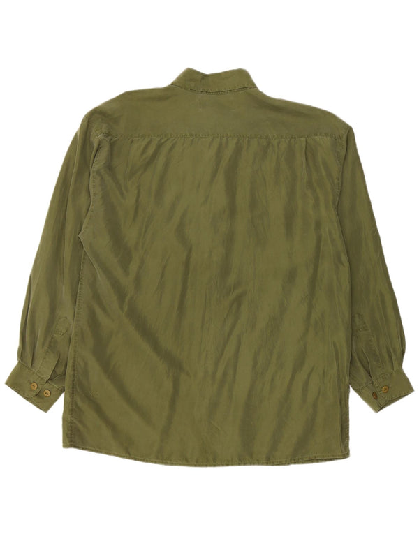 Chemise Homme Vintage Grande Soie Verte