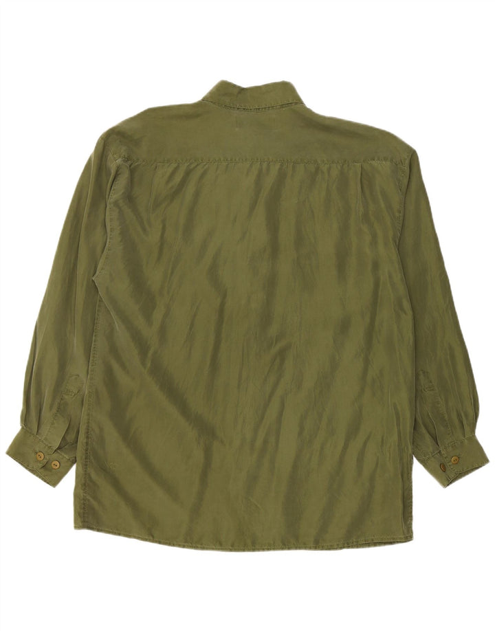 Chemise Homme Vintage Grande Soie Verte
