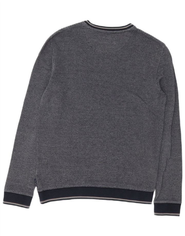 Ted Baker Sweat-shirt pour homme Taille 2 Petit Bleu marine Coton