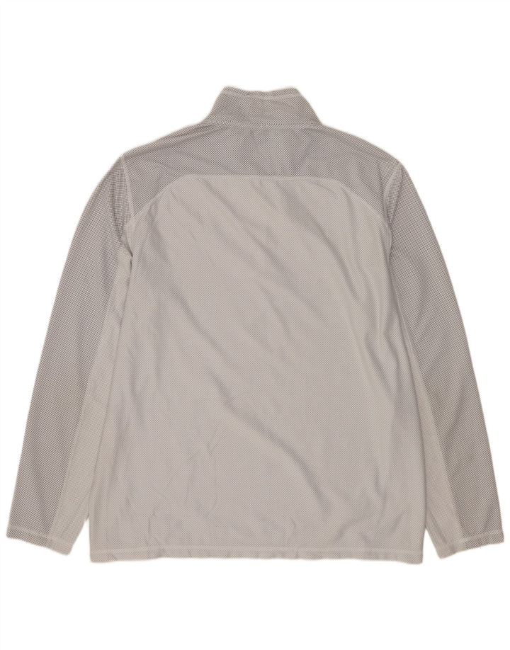 CALVIN KLEIN Haut de Survêtement à Col Zippé Homme Gris Moyen à Pois