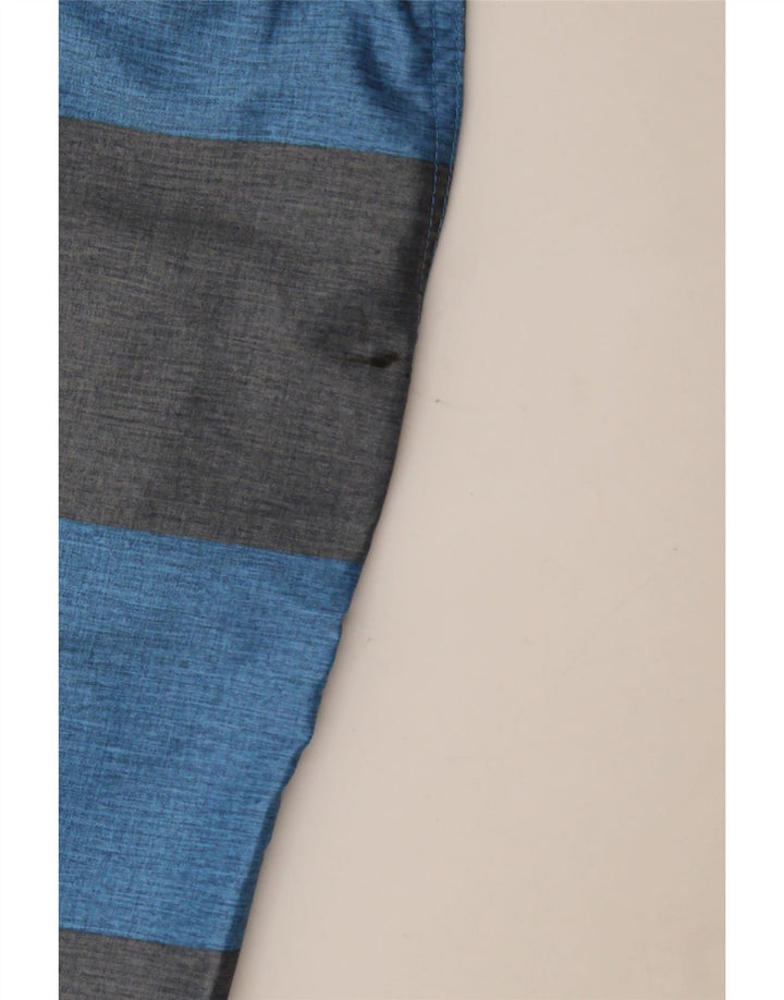 Hurley Short Chino Homme W33 Bleu Moyen Rayé Polyester