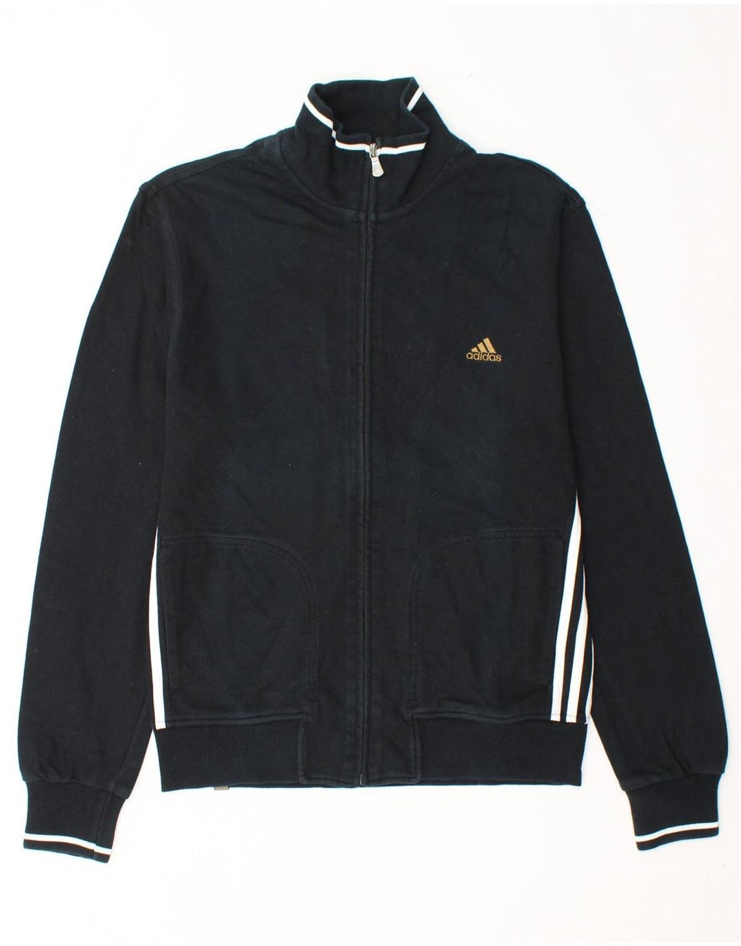 ADIDAS Veste de survêtement pour homme UK 36/38 Petit coton noir