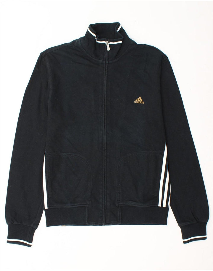 ADIDAS Veste de survêtement pour homme UK 36/38 Petit coton noir